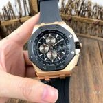 Copy Audemars Piguet Royal Oak Offshore Watch Rose Gold White Face